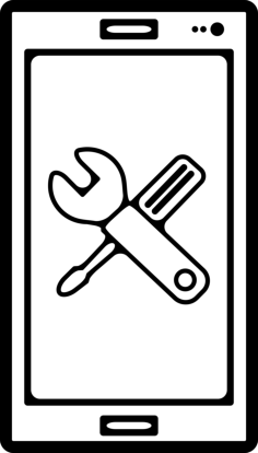 Phone Configuration Tracing Svg Vector, Free Vectors File